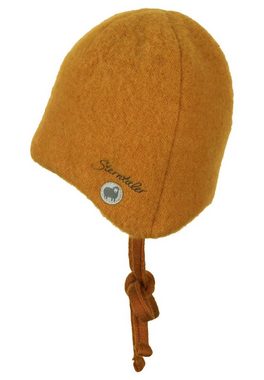 Sterntaler® Schlupfmütze Mütze (1-St., Wintermütze für Kinder mit Bindeband und angeschnittenen Ohrenklappen) Baby Beanie Mütze aus weicher Merinowolle unifarben