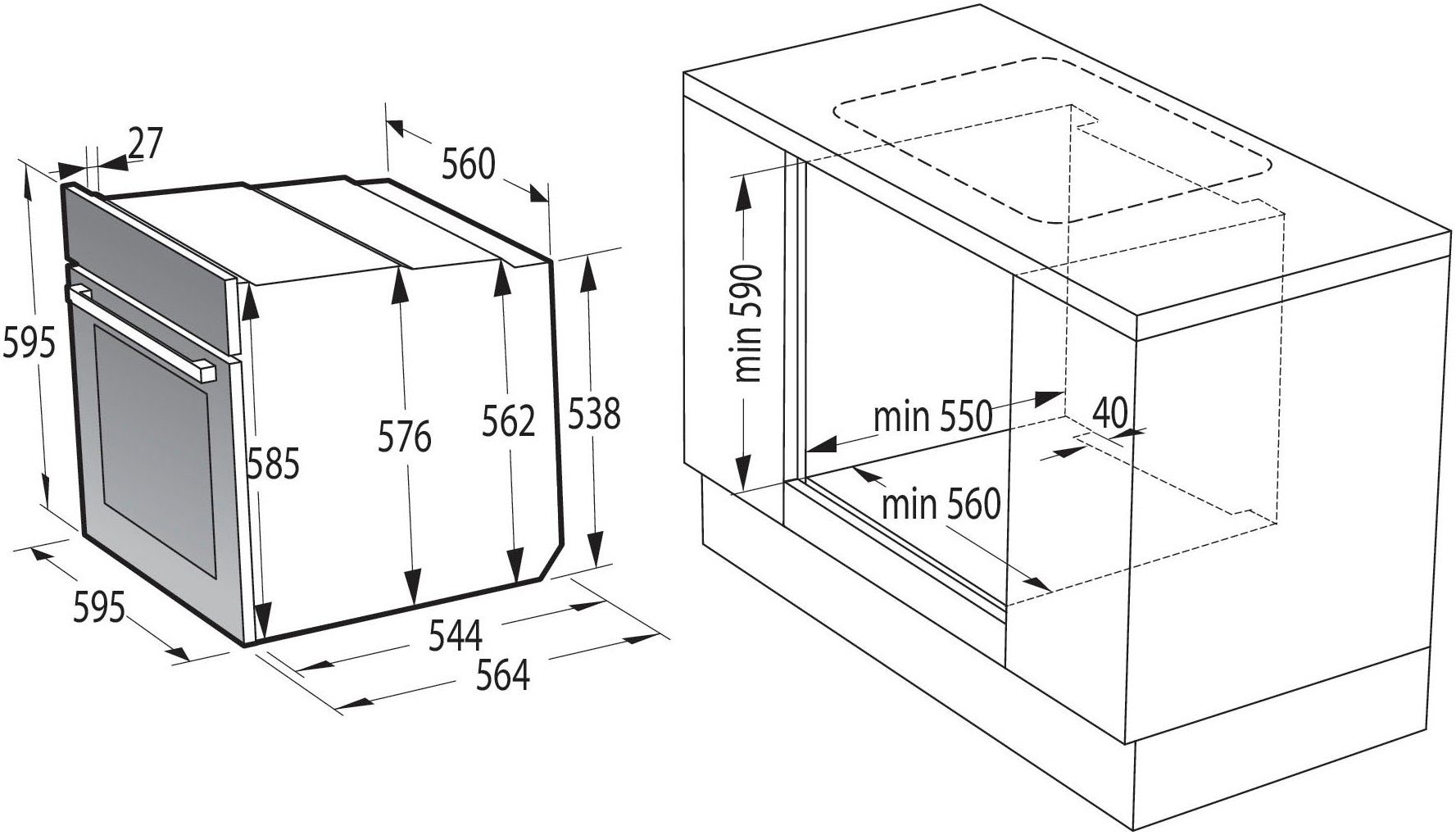 GORENJE Induktions Herd-Set Pacific Induktion 2021, mit 1-fach-Teleskopauszug, ecoClean Plus, Pizzafunktion mit 300 °C – perfekt für Pizza, Focaccia und mehr!