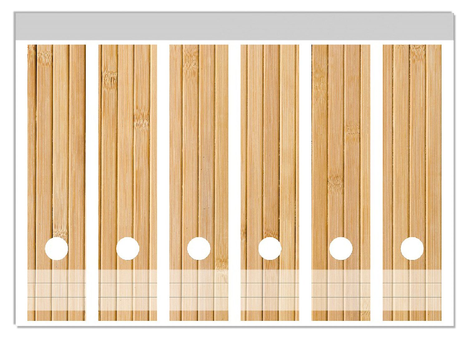 Wallario Ярлыки Holzpanele hell, Папки с файламиrücken-Sticker in verschiedenen Ausführungen