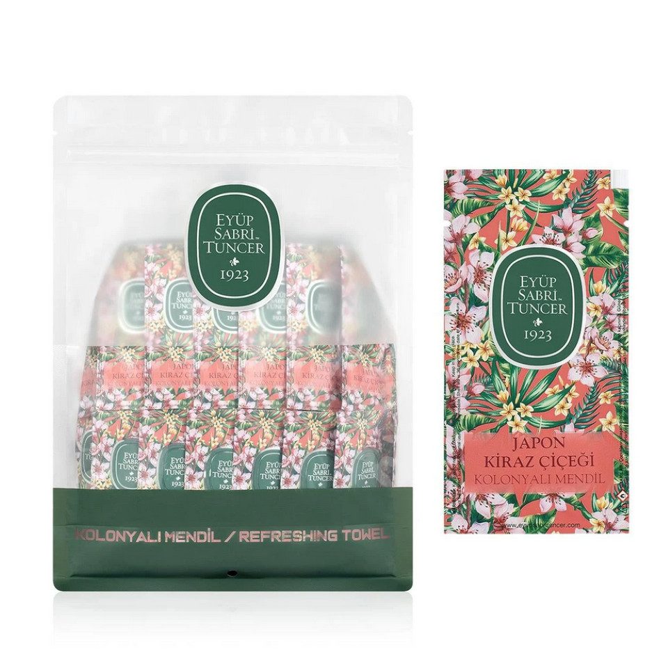 EYÜP SABRI TUNCER Japanische Kirschblüte Hand-Desinfektionsmittel (Packung, [150-St. Japanische Kirschblüte, Eyüp Sabri Tuncer, Desinfektion)