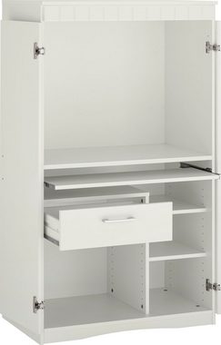 VOGL Möbelfabrik Sekretär Niklas, PC-Schrank, Home Office, Maße 80x50x138 cm, Made in Germany