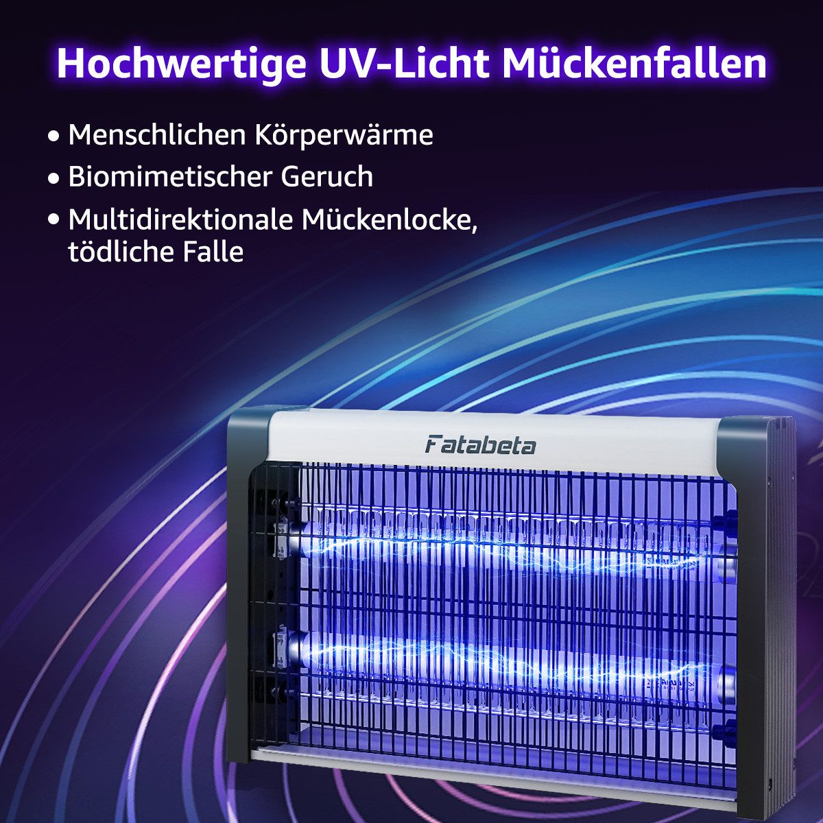 FATABETA Insektenvernichter, Insektenvernichter Elektrisch für Familien mit Kindern und Haustieren