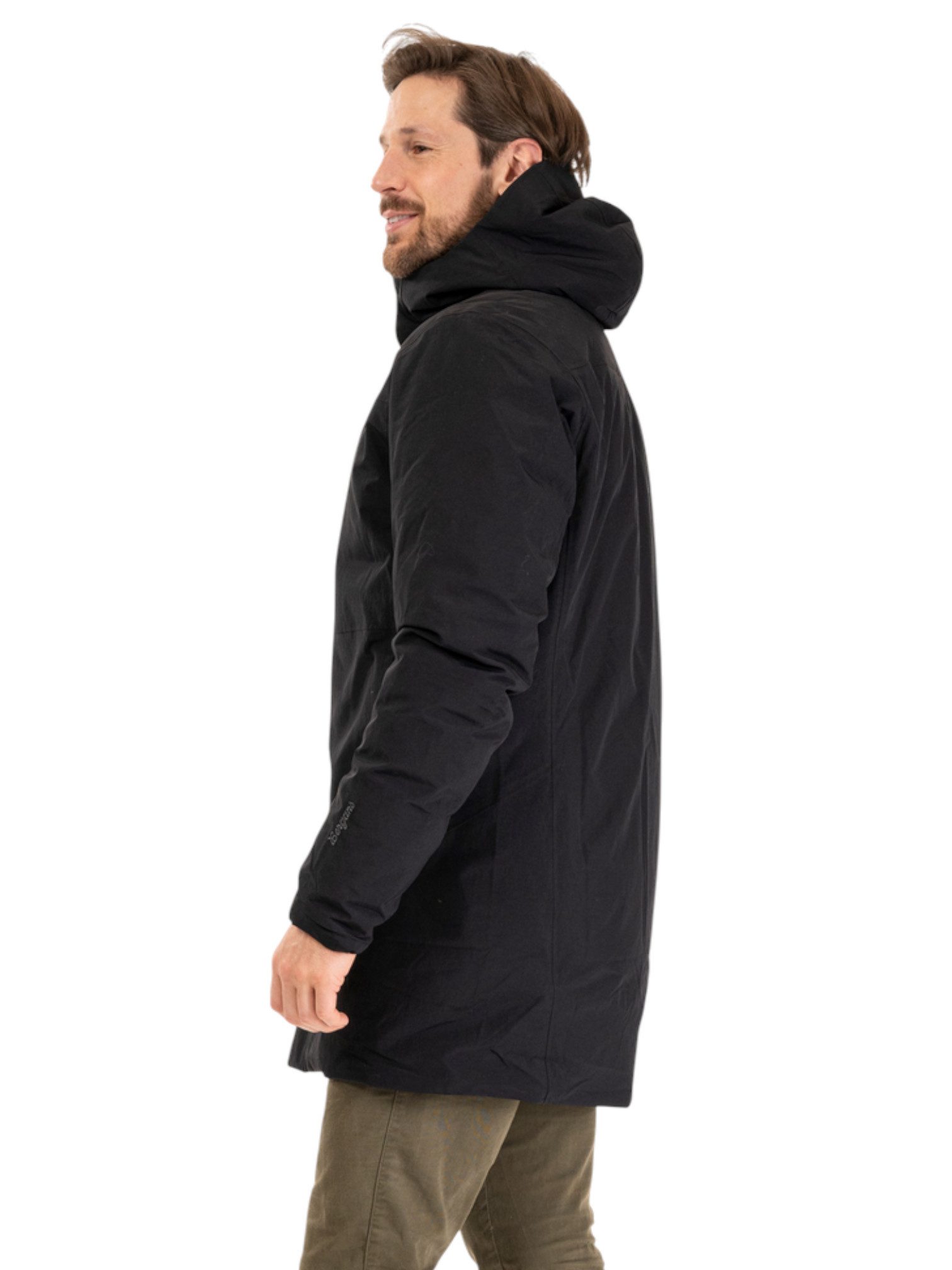 Bergans Wintermantel Oslo Downshell 2L Parka (wasserdicht, warm) schwarz Herren