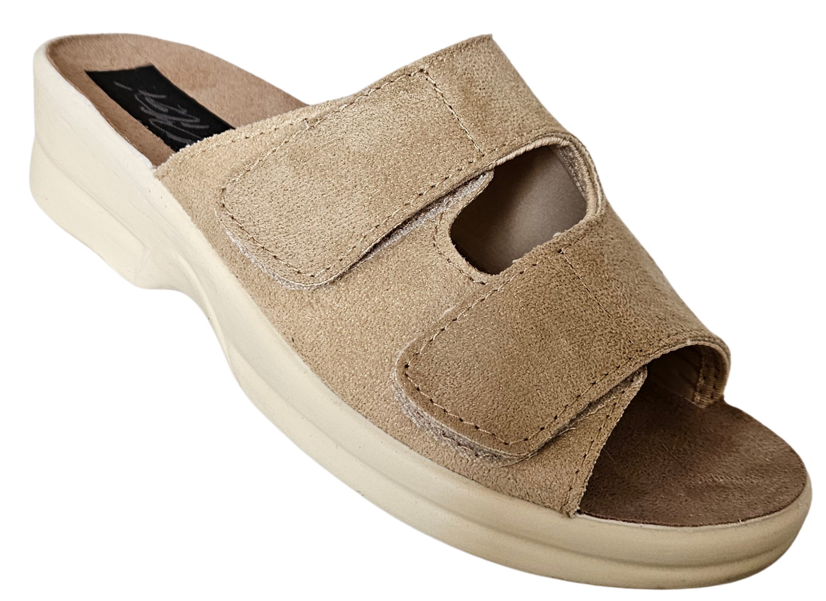 Pitzi Sandale zehenoffen mit Riemchen, 65100, schwarz, Sandale (luftig leicht) mit Gummi für flexible Weite und Fersenriemchen für bequemen Einstieg