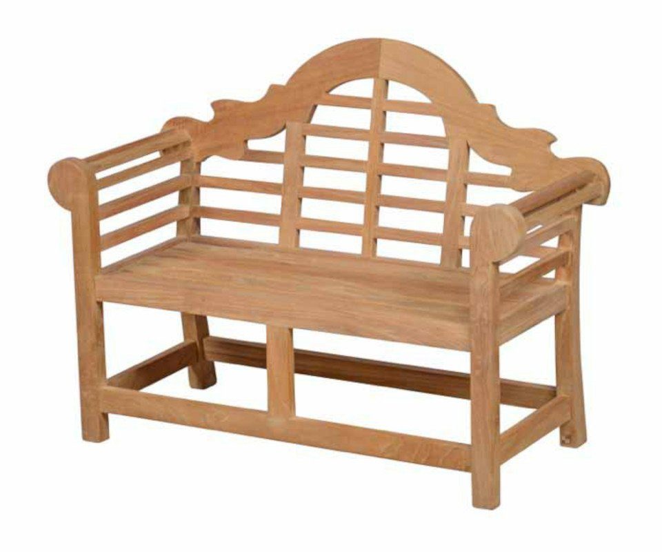 Kai Wiechmann Gartenbank Kleine Teakholzbank 80 cm als wetterfestes
