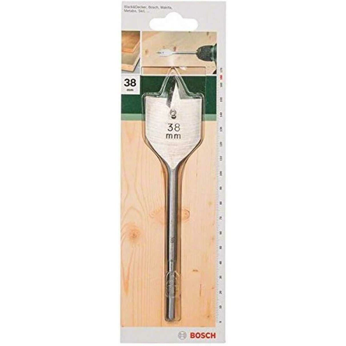 BOSCH Fräsbohrer Bosch Flachfräsbohrer mit 1/4 Zoll-Sechskantschaft (38 mm)