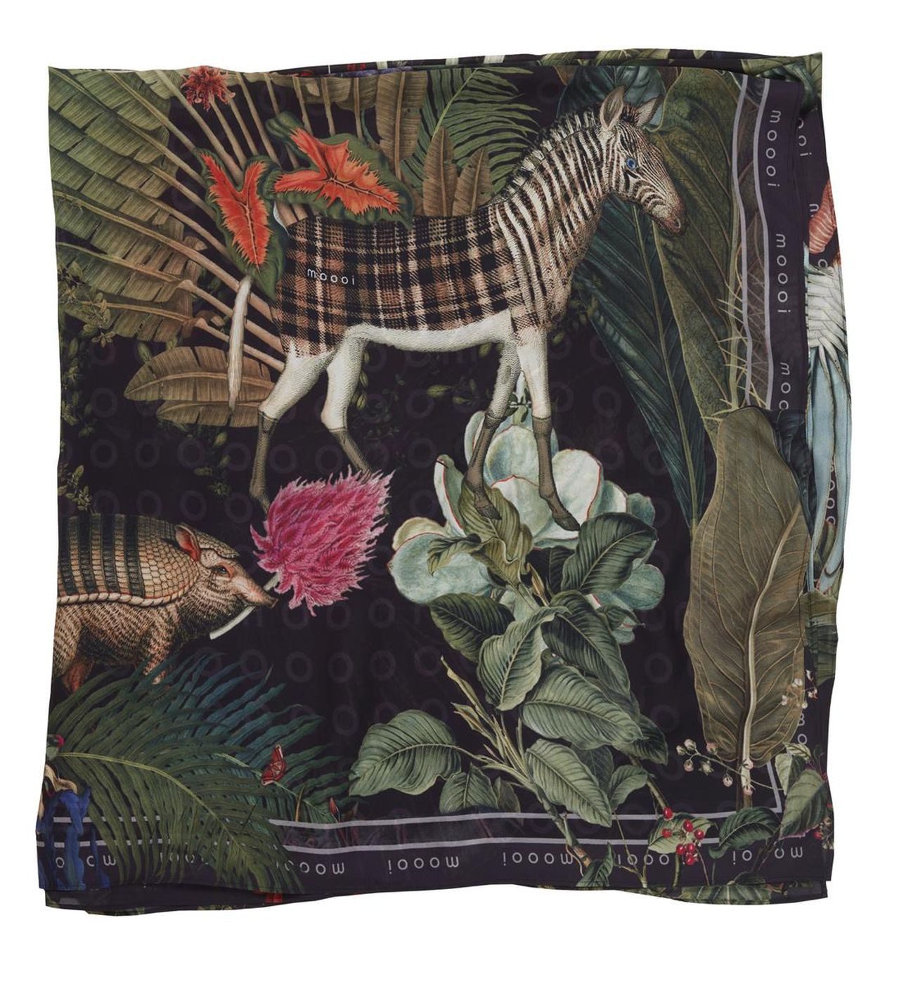 Wolldecke Menagerie XL Scarf_Raven_UV_UV_132x285 1 accessoire 132x285 cm / 52x11