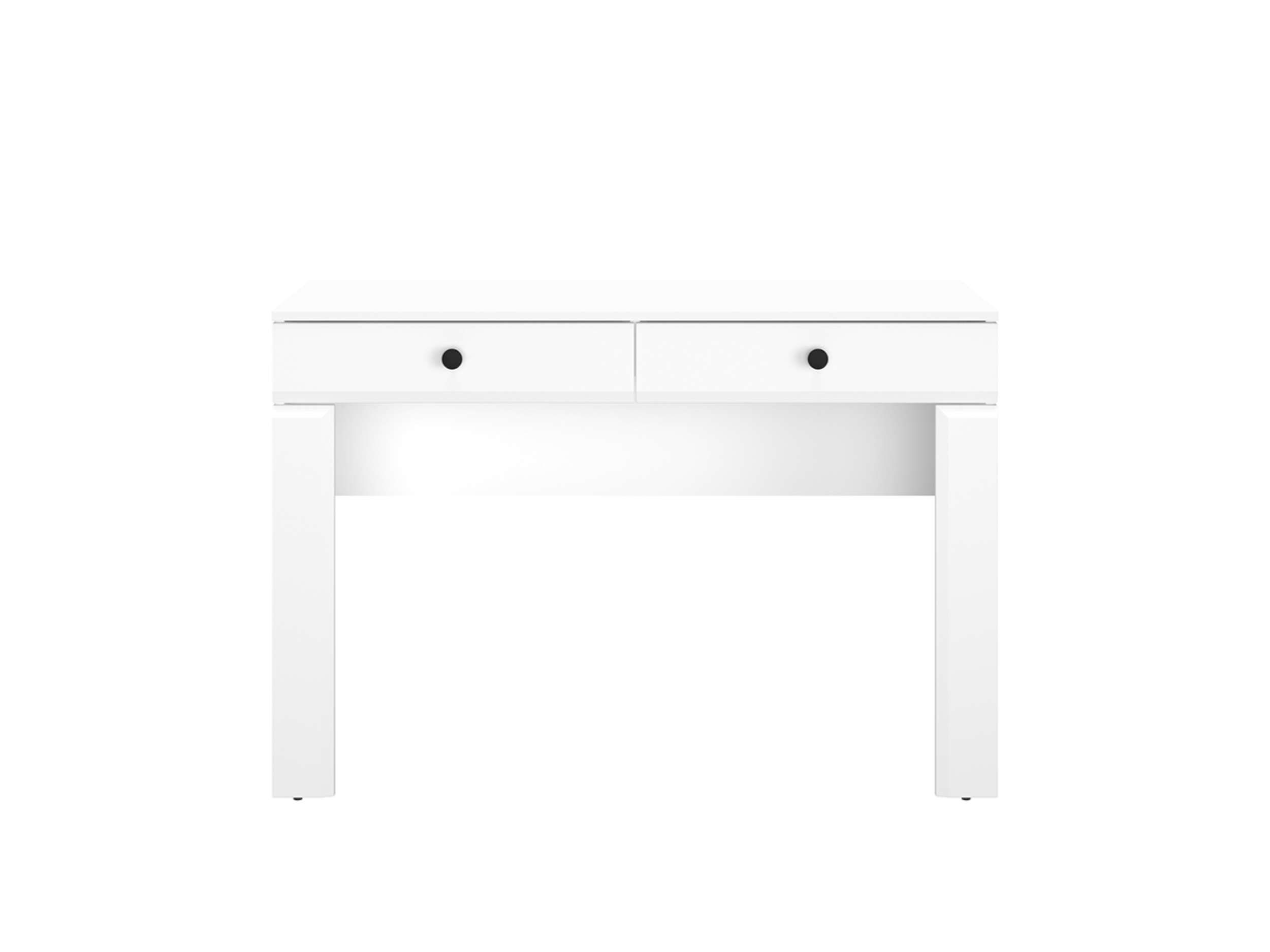 (Computertisch, Modern Vollauszug, Holzwerkstoff, viel Bürotisch), Nele Stauraum, Kindertisch Stylefy Schubladen Design Weiß Matt mit