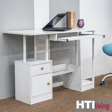 HTI-Living Schreibtisch Computertisch weiß Olivia (1-St), Schreibtisch Bürotisch