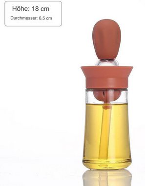 FIDDY Interdentalbürsten Ölflasche mit Pinsel – Ölspender, Ölpinsel, 2-in-1-Ölspenderflasche