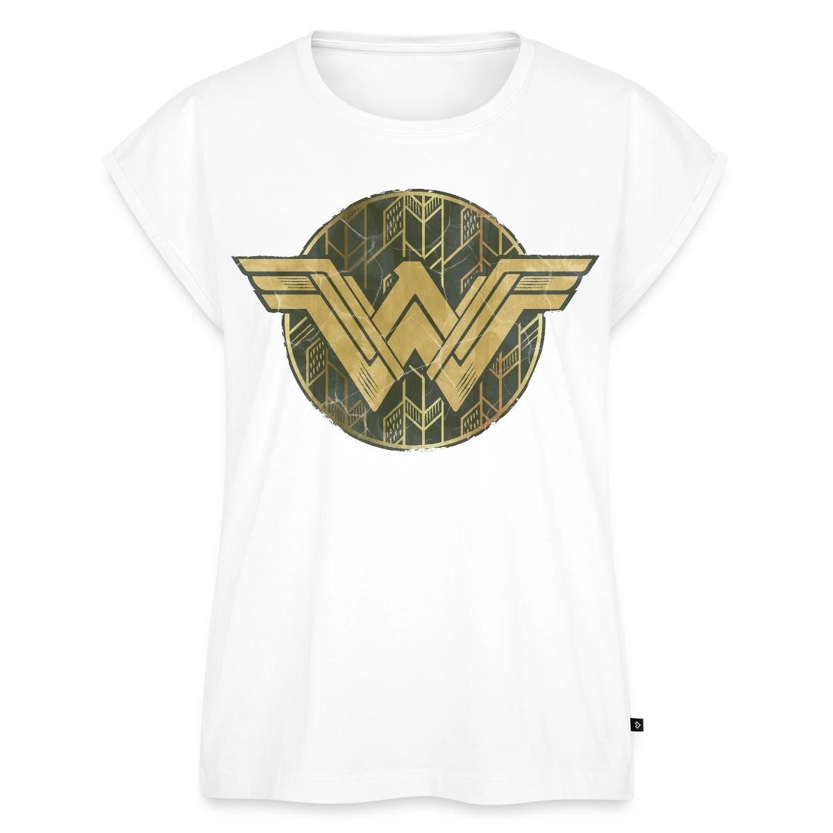 T-Shirt Wonder Woman Logo Vintage Frauen Casual T-Shirt