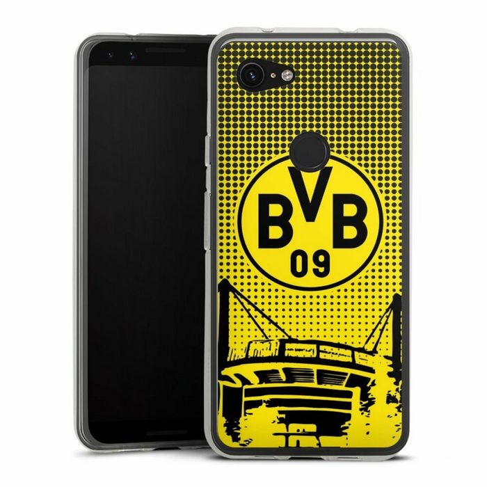 DeinDesign Handyhülle Stadion BVB Borussia Dortmund BVB Dots Google Pixel 3a Silikon Hülle Bumper Case Handy Schutzhülle
