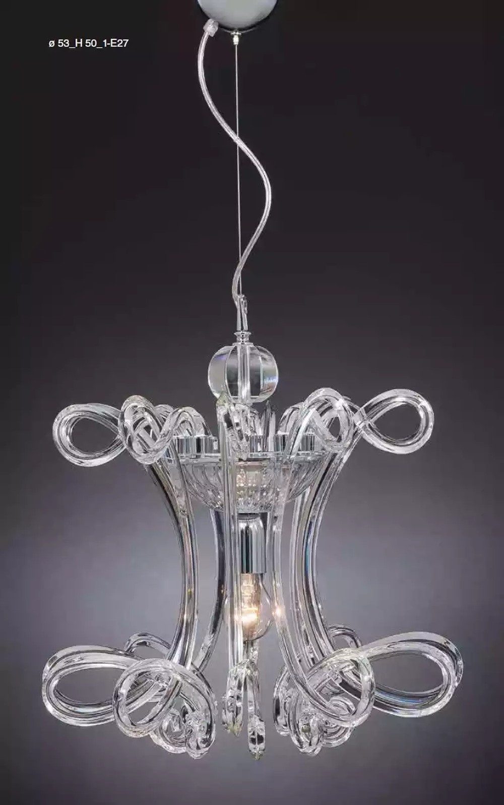 JVmoebel Hängeleuchte Eleganter Kristalllüster in Gold mit funkelnden Akzenten, Keine Funktionen, Leuchtmittel wechselbar, Tageslichtweiß, Made in Italy