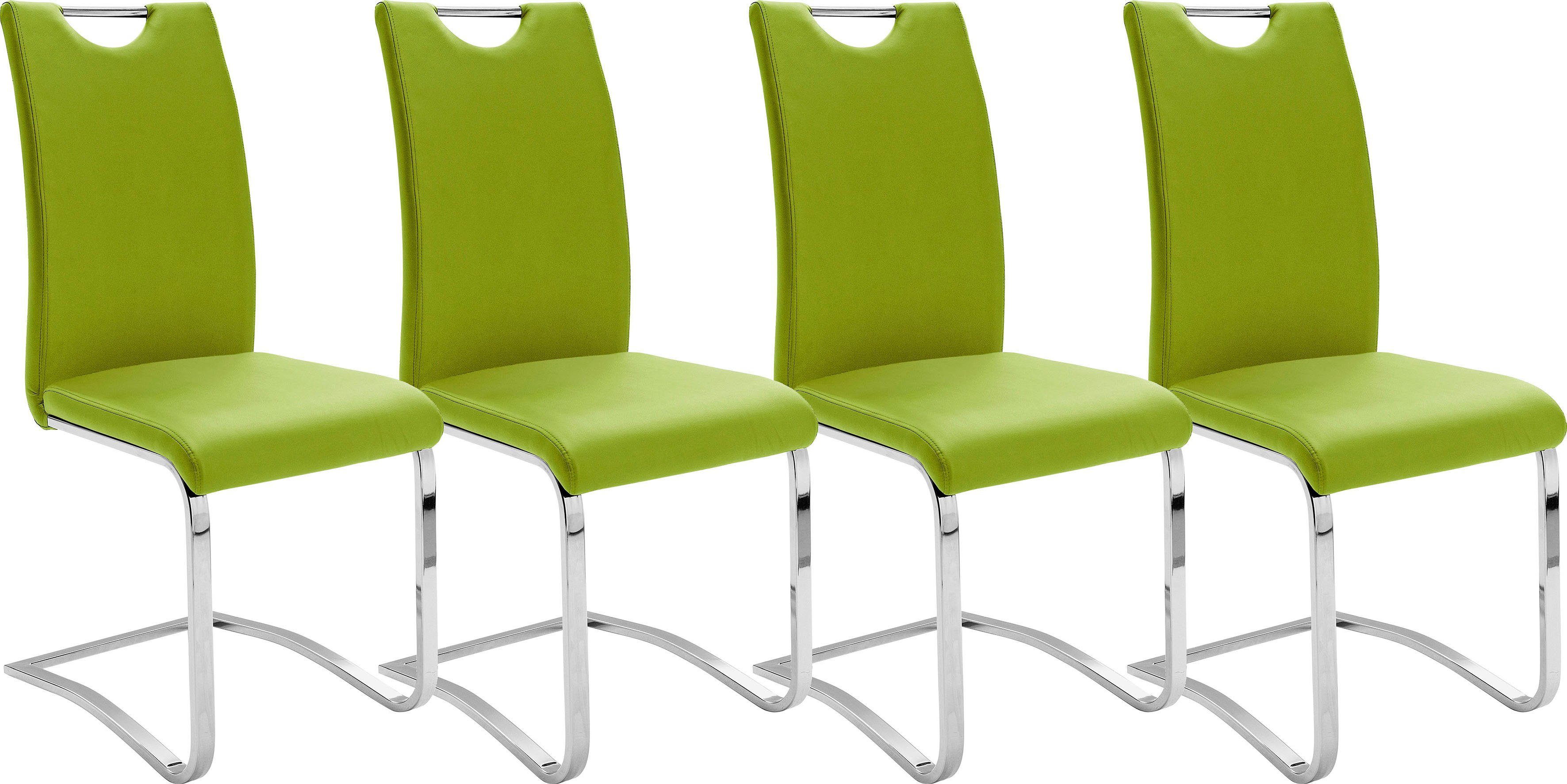 MCA furniture Lime Köln Freischwinger bis Lime | Stuhl Komfortsitzhöhe, belastbar kg 120 (Set, Kunstlederbezug, St), 4