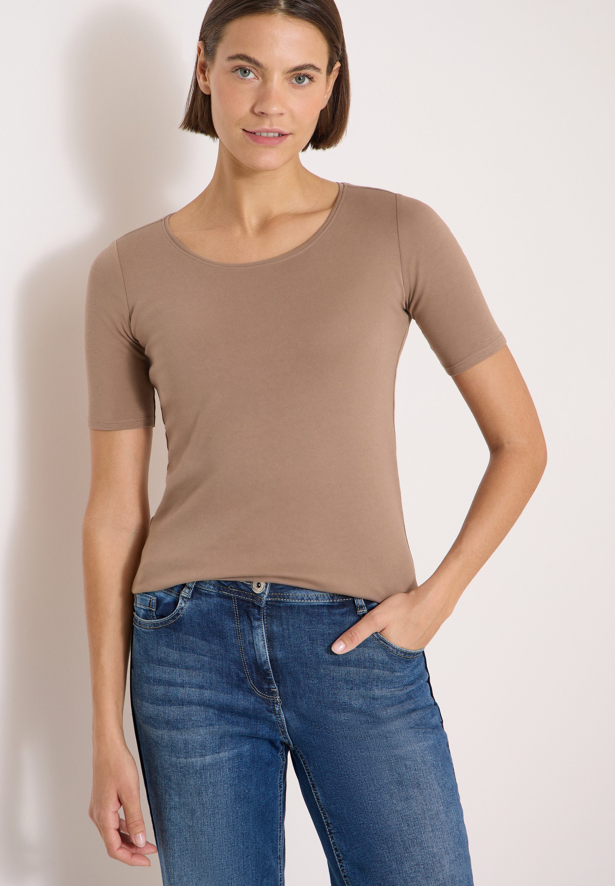 CECIL T-Shirt in Unifarbe