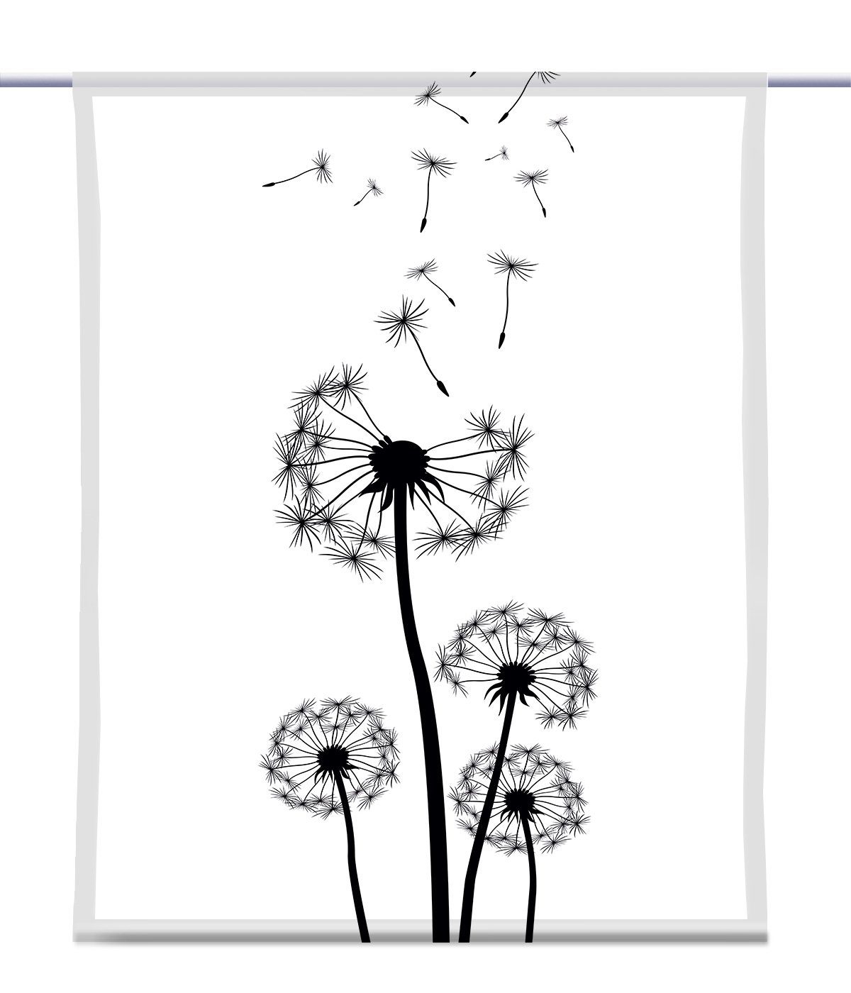 Scheibenhänger Pusteblume Scheibengardine gardinen-for-life – – Dandelion B-line, -