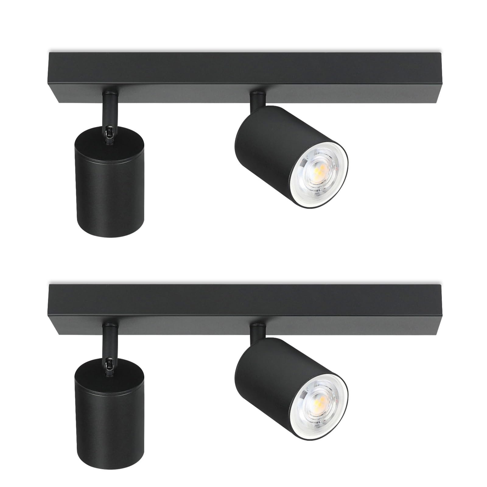 Nettlife Deckenstrahler Schwarz 2/3/4 Flammig GU10 günstig online kaufen