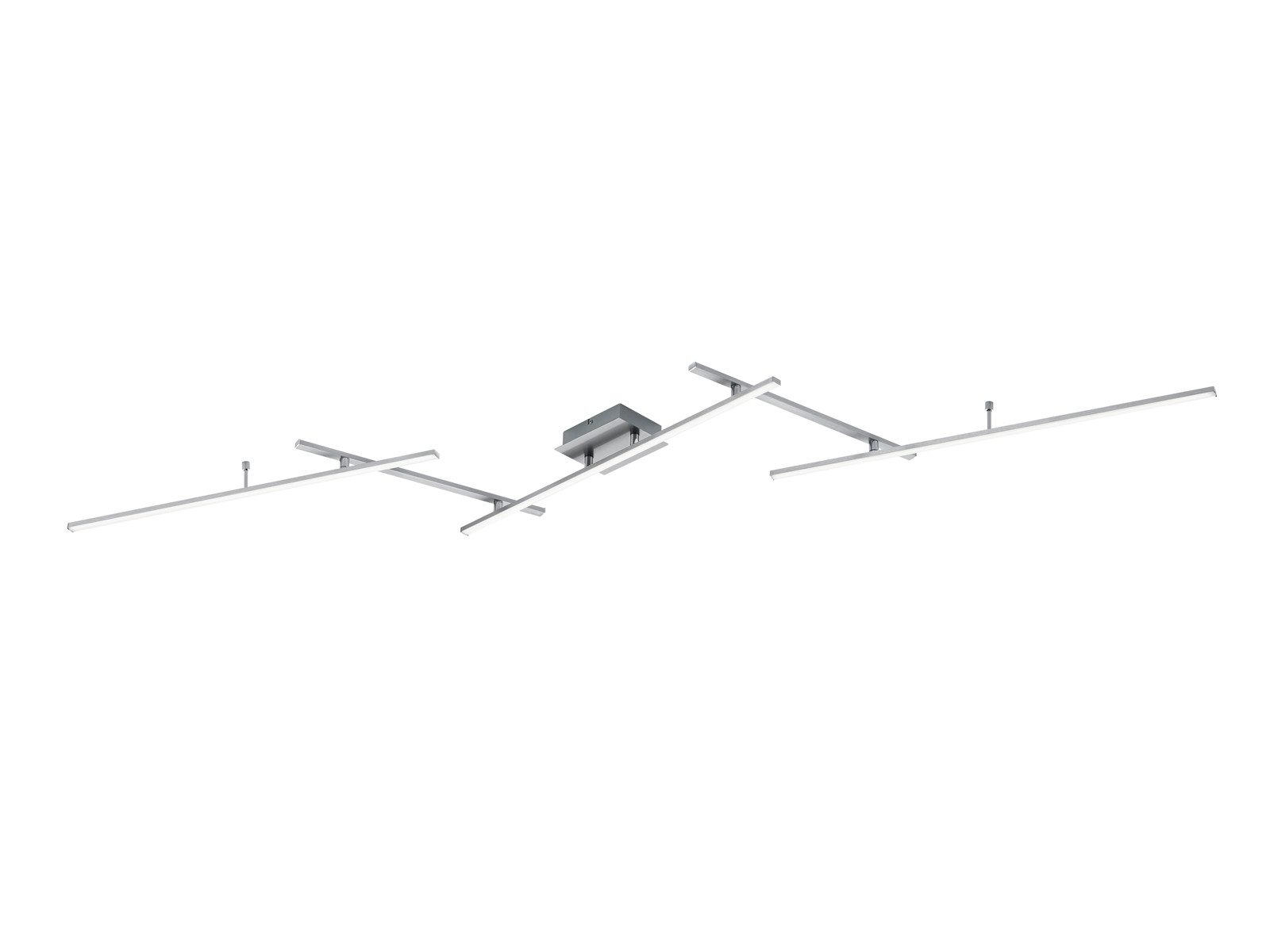 TRIO Leuchten LED Deckenleuchte Tageslicht & Fernbedienung, Breite 245cm, Dimmfunktion Farbwechsel, LED fest integriert, Warmweiß, Neutralweiß, Tageslichtweiß, Tageslicht-Lampe mit indirekte Beleuchtung für die Decke, 245cm lang