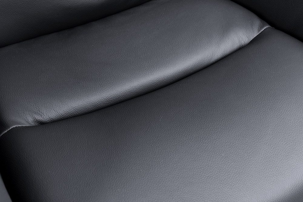 riess-ambiente Polsterstuhl BIG GEORGE anthrazit/schwarz - Echtleder & Microfaser, mit Armlehne (Einzelartikel, 1 St), 360° drehbar für flexibles Sitzen – ideal – Bild 5 von 5