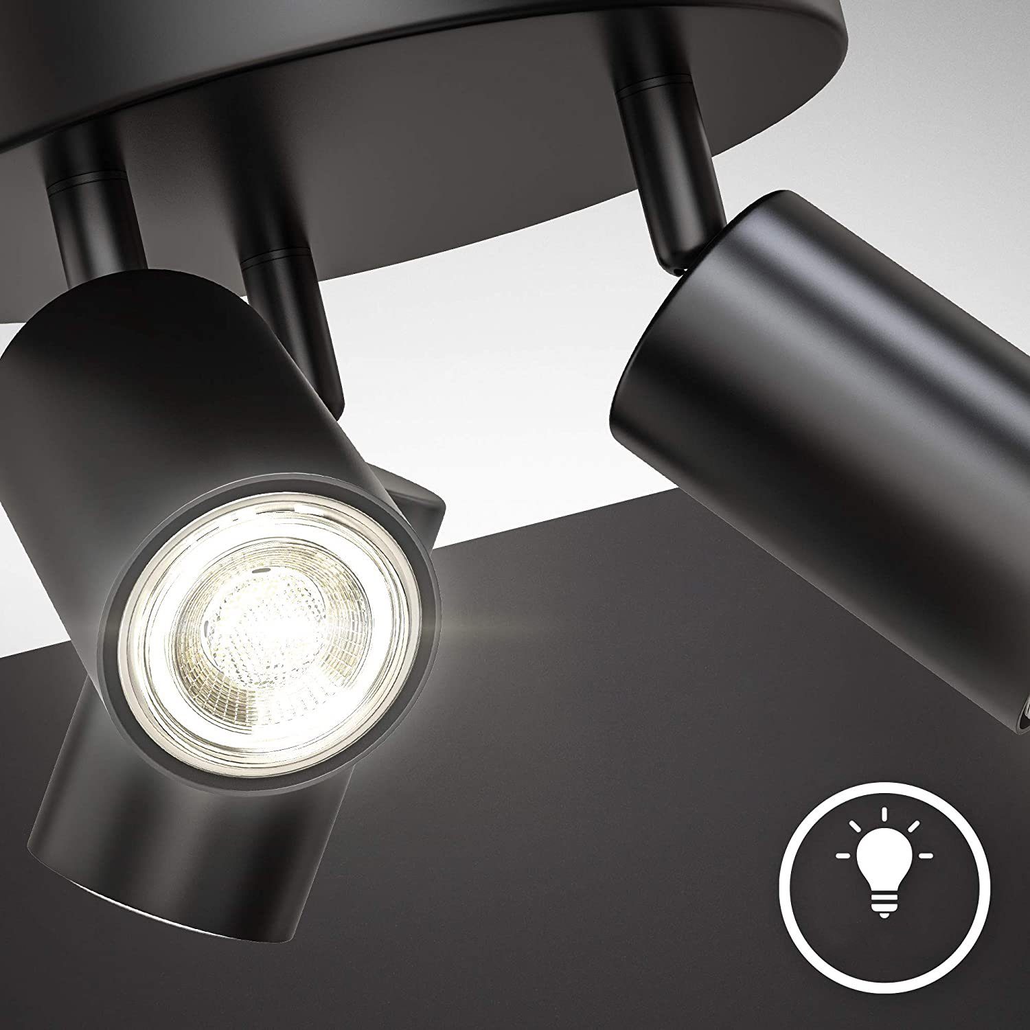 GelldG LED Deckenleuchte LED Deckenspots, schwenkbarer Deckenstrahler LED Deckenlampe