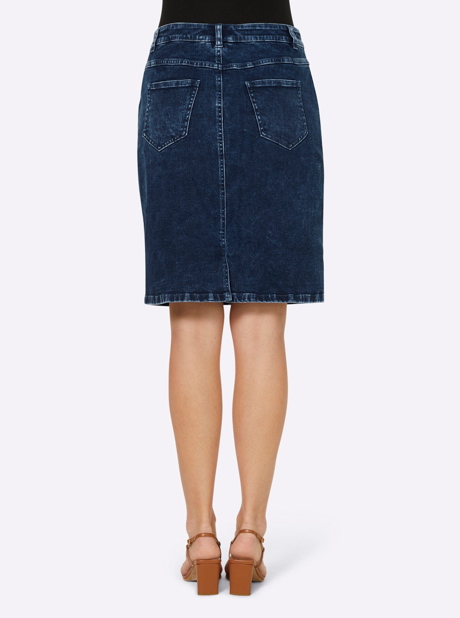 heine A-Linien-Rock Jeans-Rock
