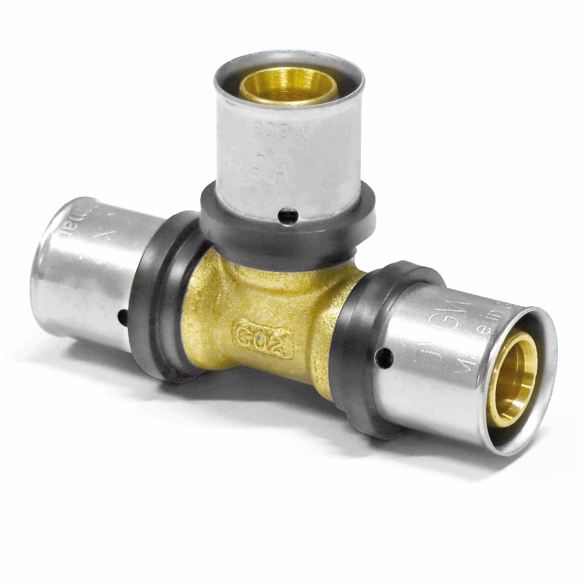 PipeTec Deutschland Pressfitting, Pipetec Press-T-Stück allseitig für Alu Verbundrohr
