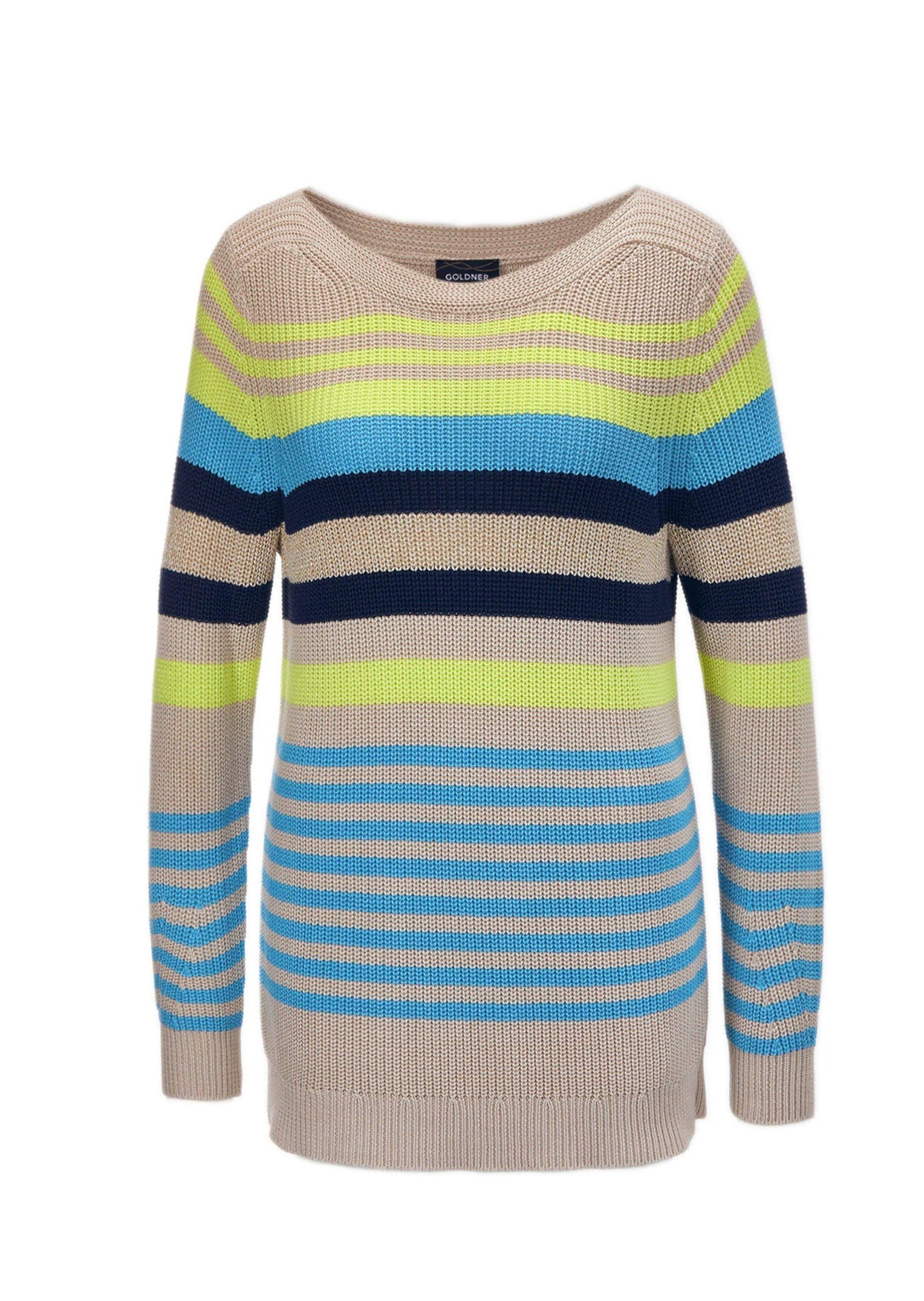 Strickpullover Kurzgröße: Ringelpullover