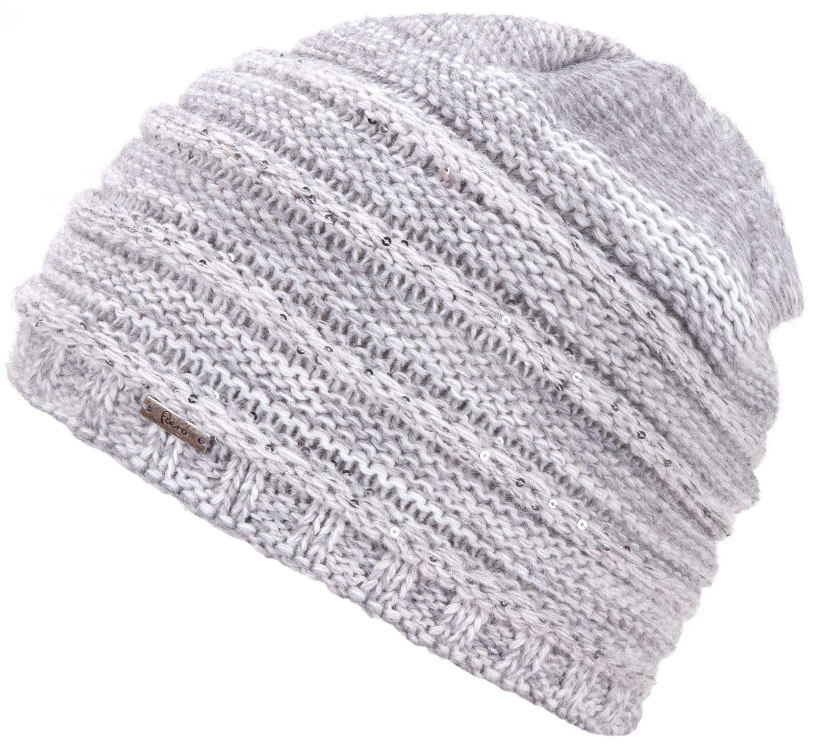 Faera Strickmütze Wintermütze Damen Mütze Beanie Haube gefüttert Strickmütze Damenmütze
