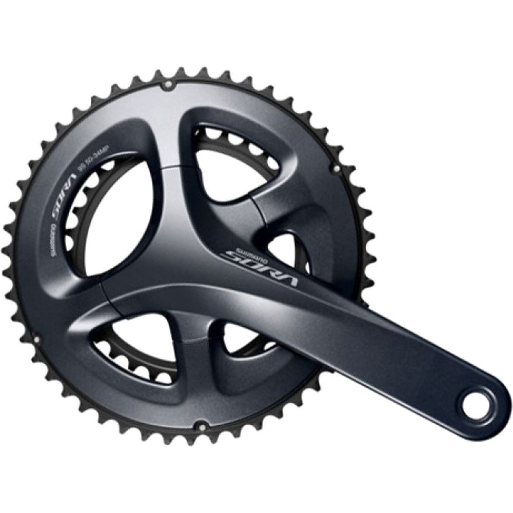 Fahrradkurbel SHIMANO Kurbelgarnitur SORA FC-R3000 170mm 50-34Z. 2x9f. schwarz Fahrr