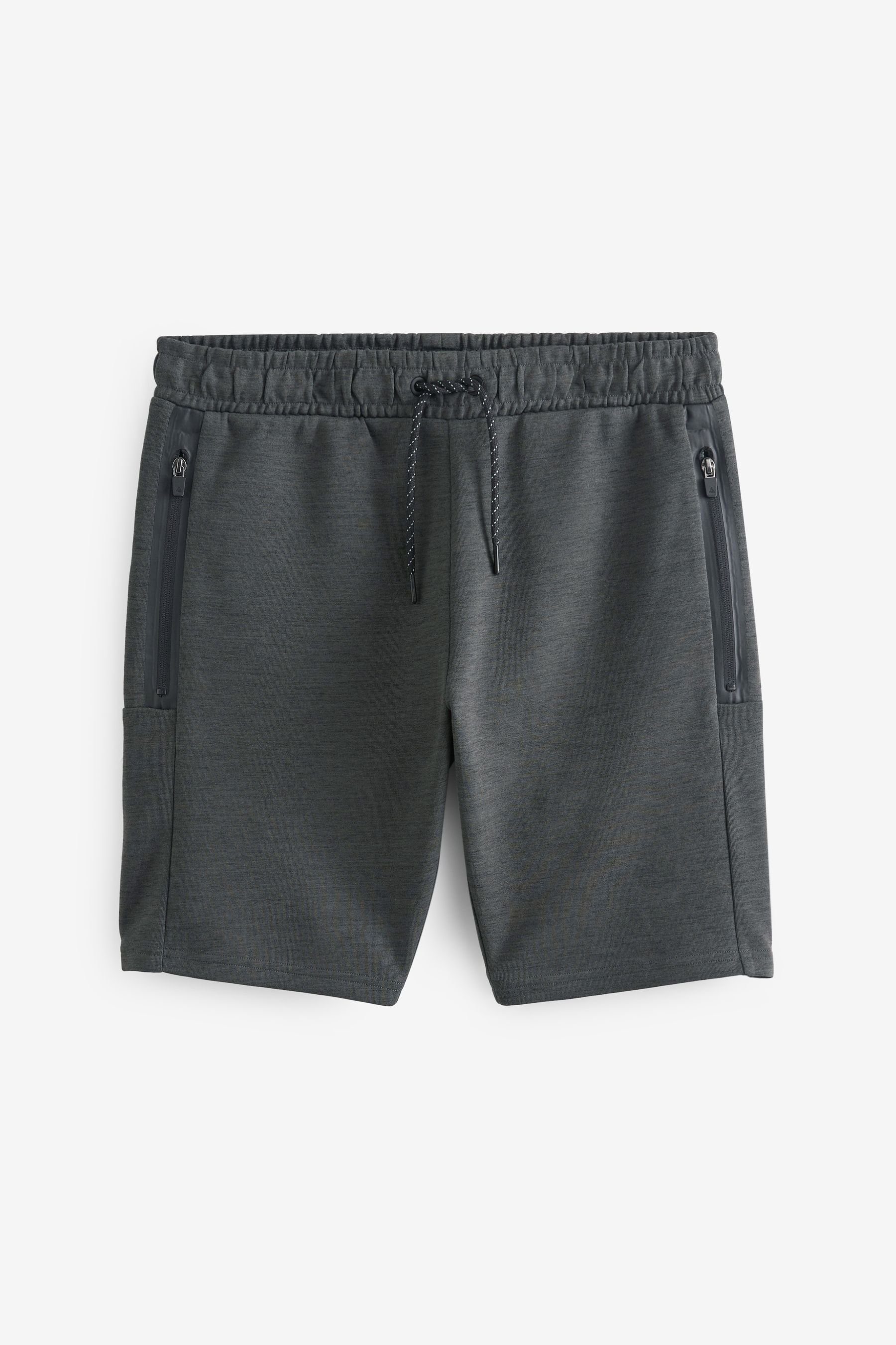 Next Sweatshorts Jersey-Shorts mit Reißverschlusstaschen (1-tlg) Charcoal Grey