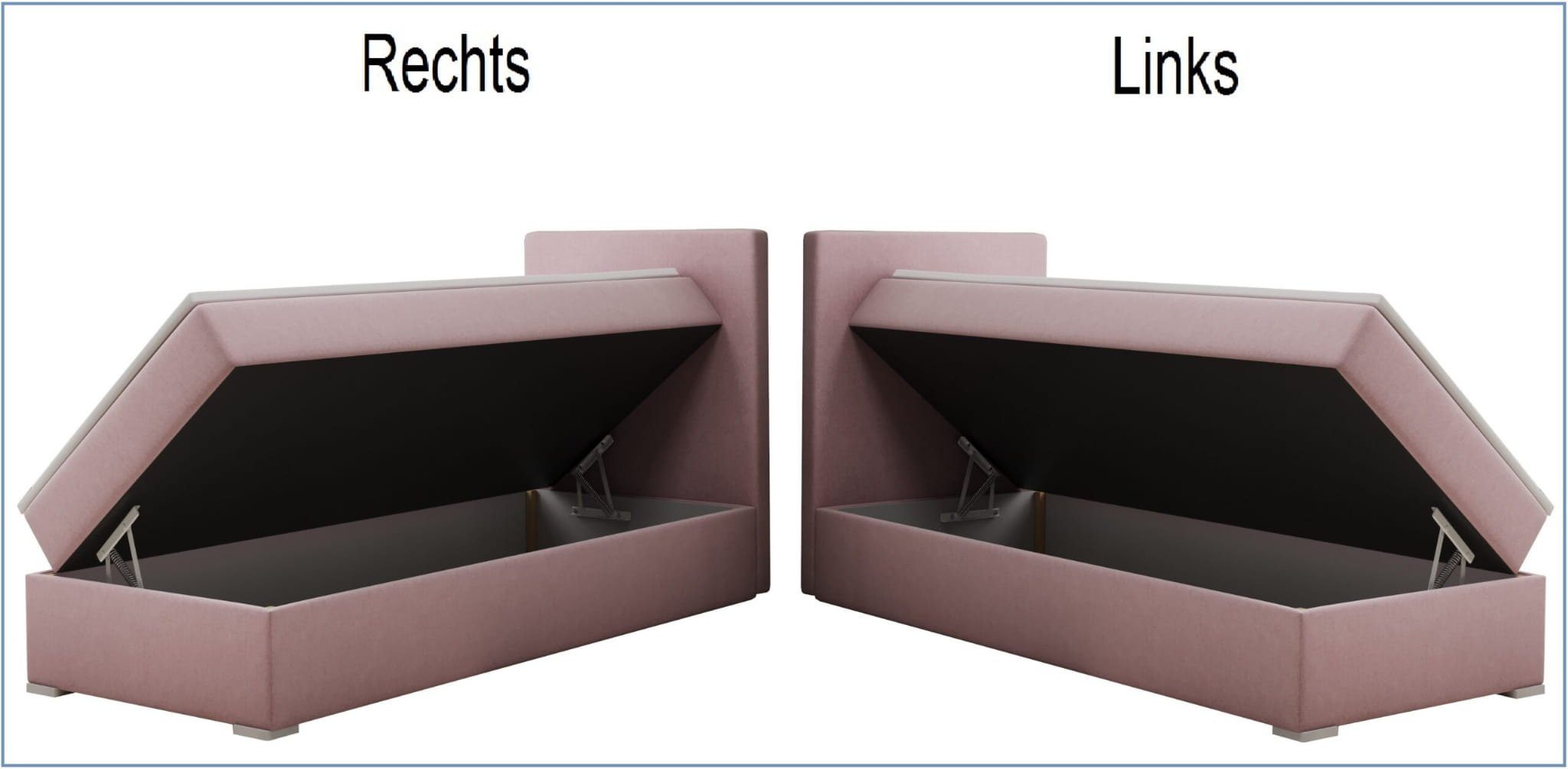 Bettkasten Kissen, AMANDA Topper, Bettkasten mit 61 und mit Soro Einzelbett Friderik-EU Boxspringbett mit Kontinentalbett