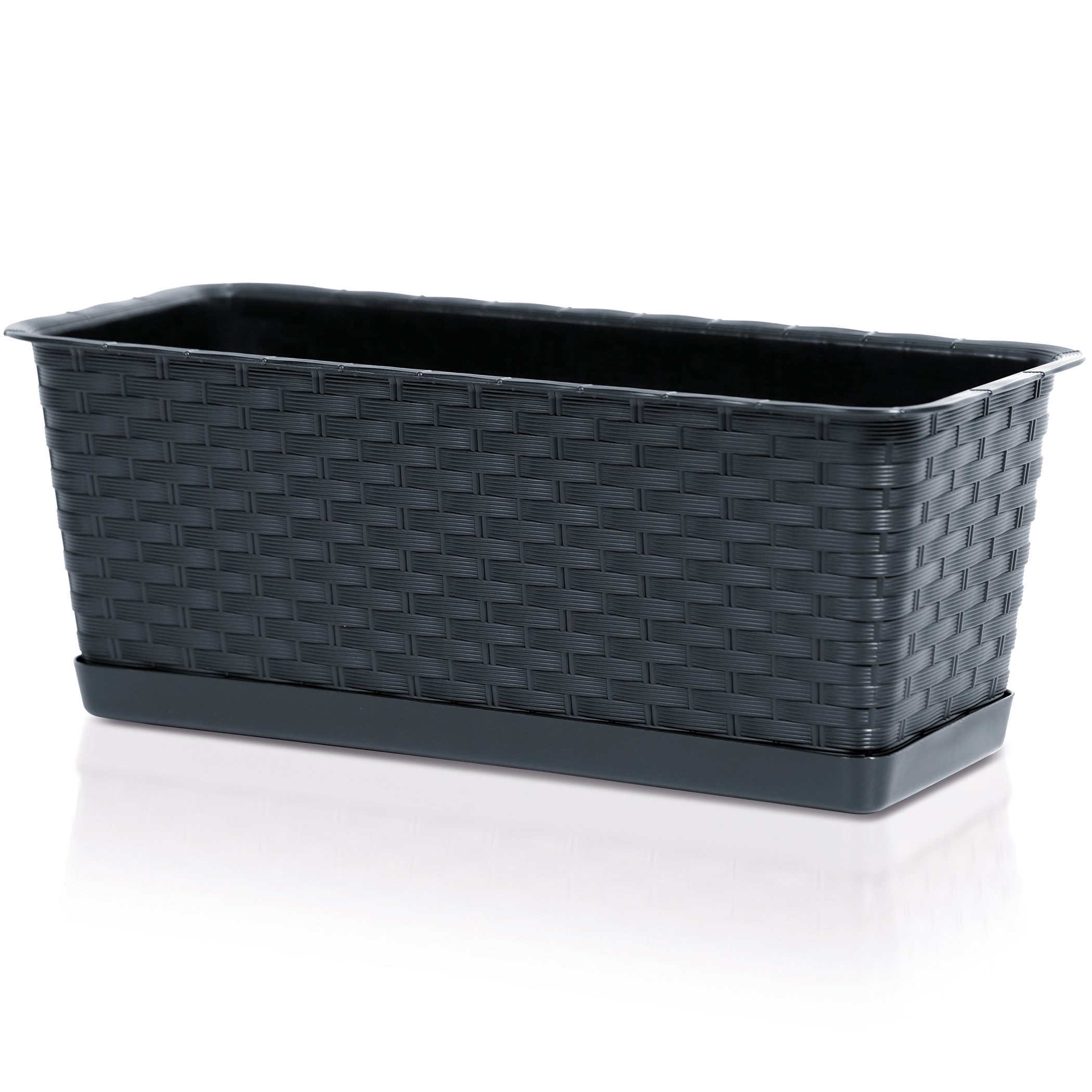 Annastore Balkonkasten Blumenkasten aus wetterfestem Kunststoff günstig online kaufen