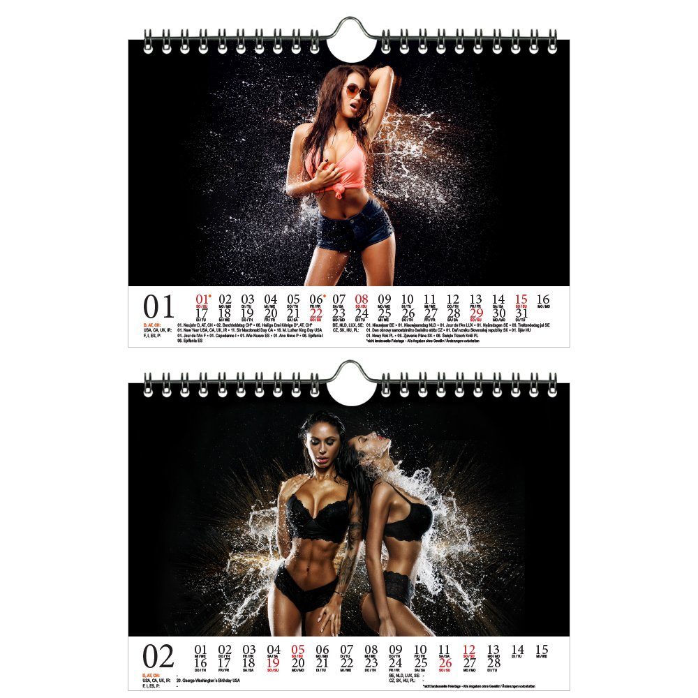 Seelenzauber Wandkalender Sexy Water Games Girls DIN A5 Kalender für 2023  Erotik - Seelenzauber