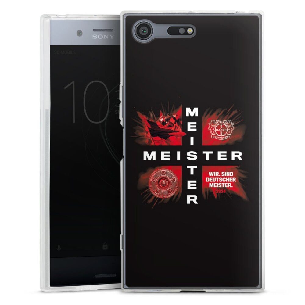 DeinDesign Handyhülle Bayer 04 Leverkusen Meister Offizielles Lizenzprodukt, Sony Xperia XZ Premium Silikon Hülle Bumper Case Handy Schutzhülle