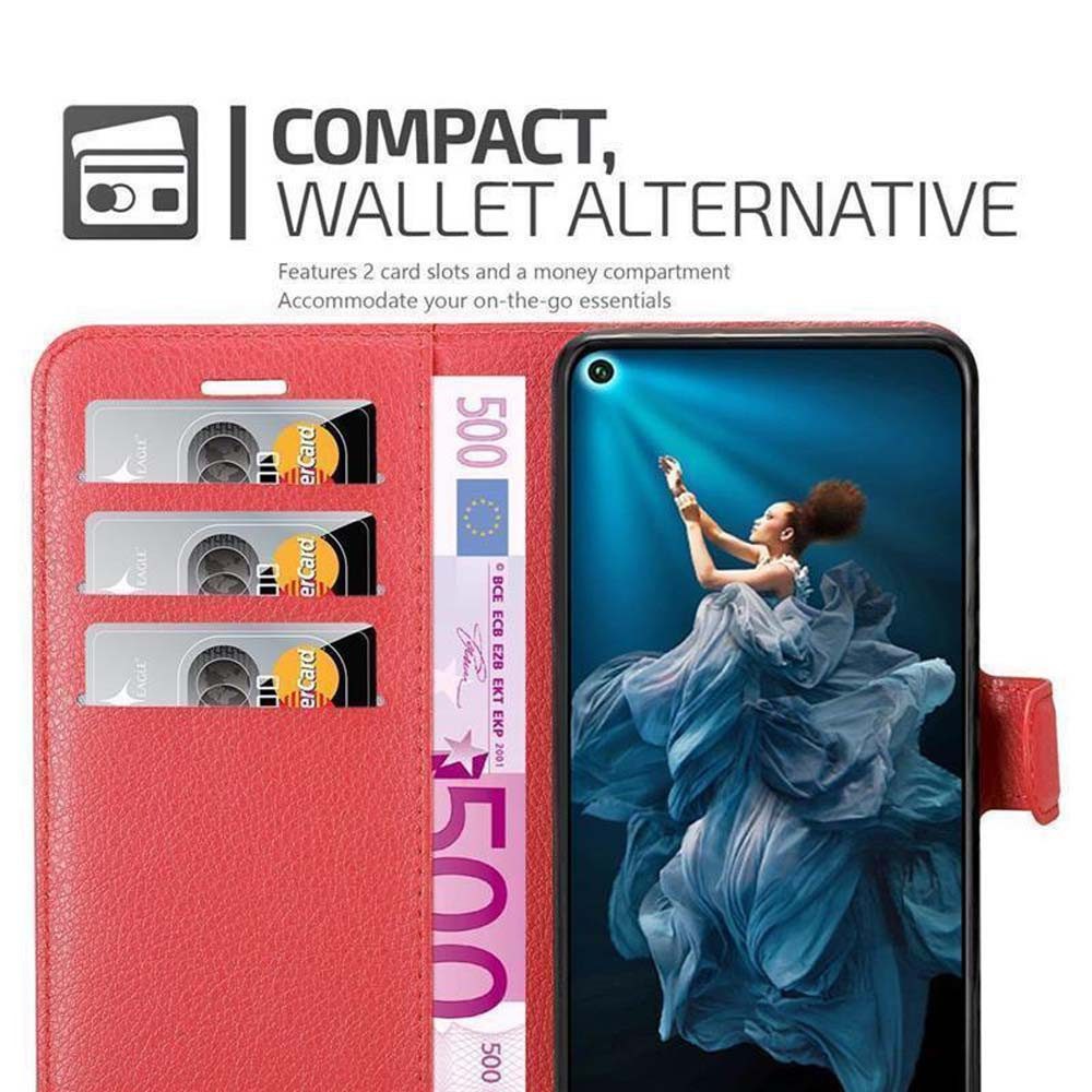 Cadorabo Handyhülle für Honor 20 / 20S / Huawei NOVA 5T Hülle Honor 20 / 20S / Huawei NOVA 5T, Hülle Schutzhülle mit Standfunktion, Kartenfach und Magnetverschluss