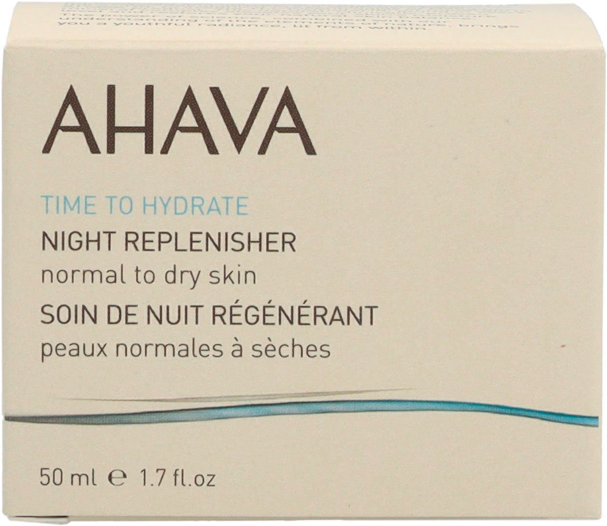 Nachtcreme Night Hydrate Time Normal To AHAVA Dry Replenisher