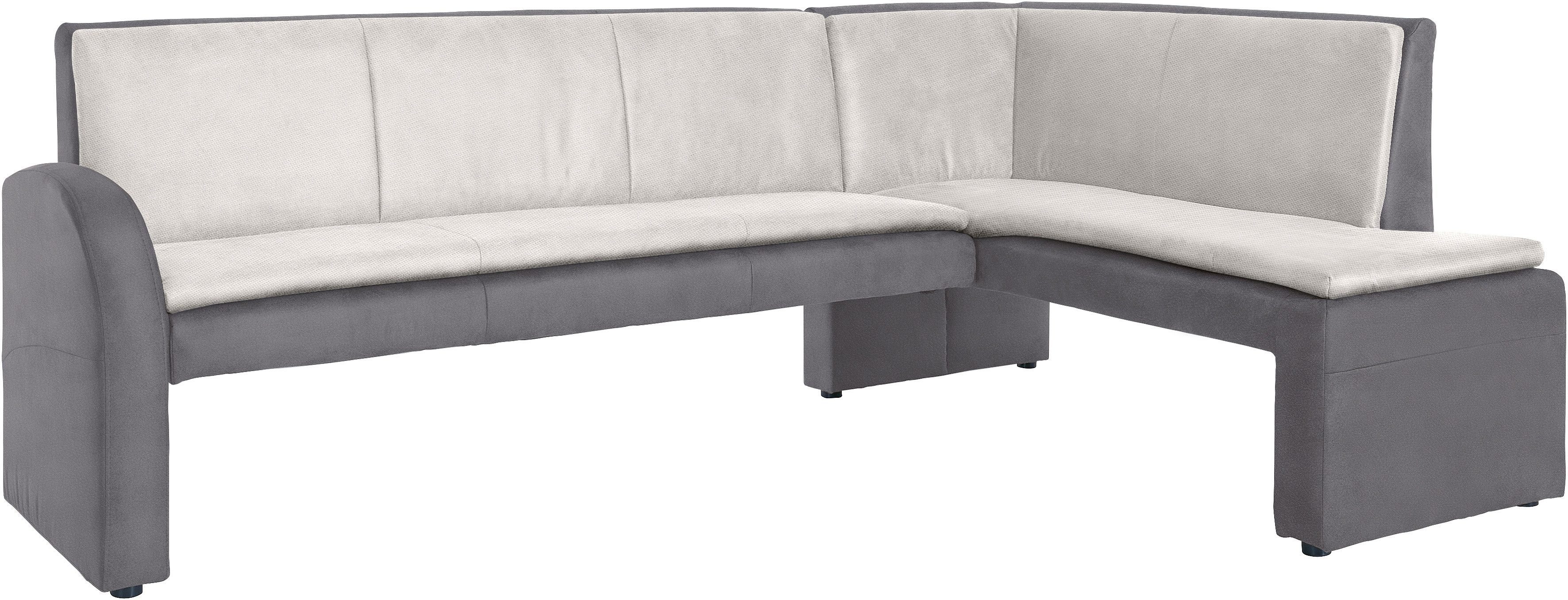 exxpo - sofa fashion Essbank Cortado, elegant und modern mit hohem Sitzkomfort, hohe Bodenfreiheit, schöne Detailverarbeitung, wahlweise Lederbezug