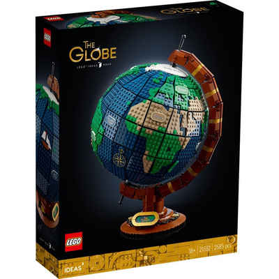 LEGO® Konstruktions-Spielset Ideas 21332 - Globus Bauset, (2585 St), Modell zum Bauen und Ausstellen für Erwachsene