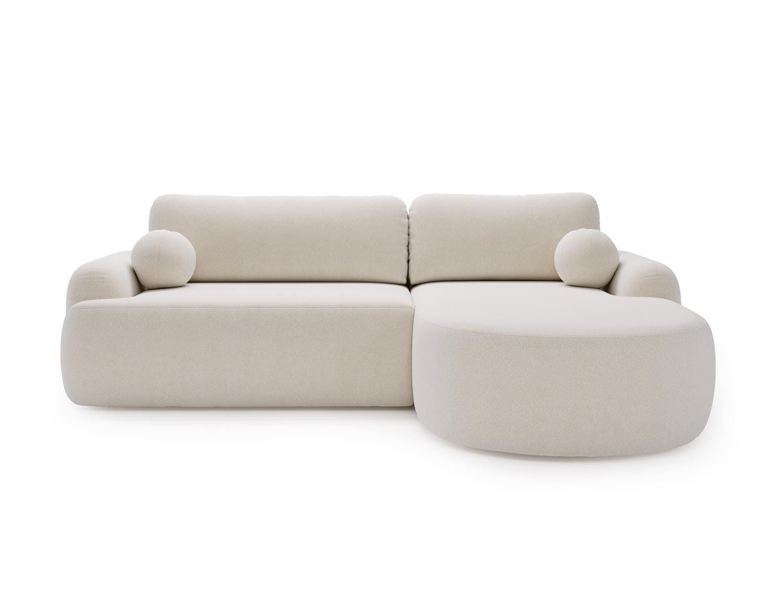 Compleo Ecksofa boucle mit breiter Ottomane günstig online kaufen
