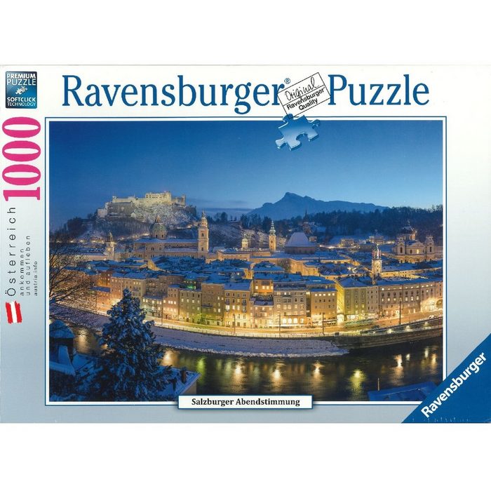 Ravensburger Puzzle Ravensburger - Österreich: Salzburger Abendstimmun 1000 Puzzleteile