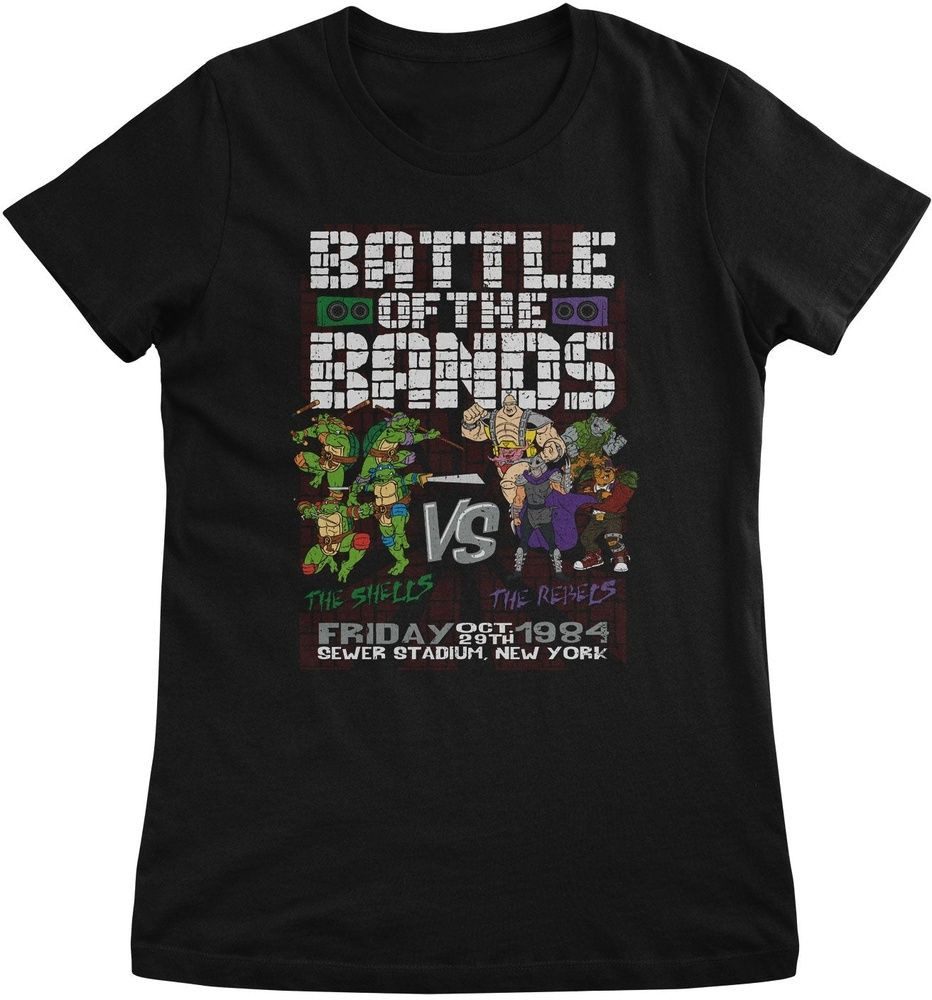 Teenage Mutant Ninja Turtles T-Shirt Teenage Mutant Ninja Turtles - Battle Of The Bands Girly Tee