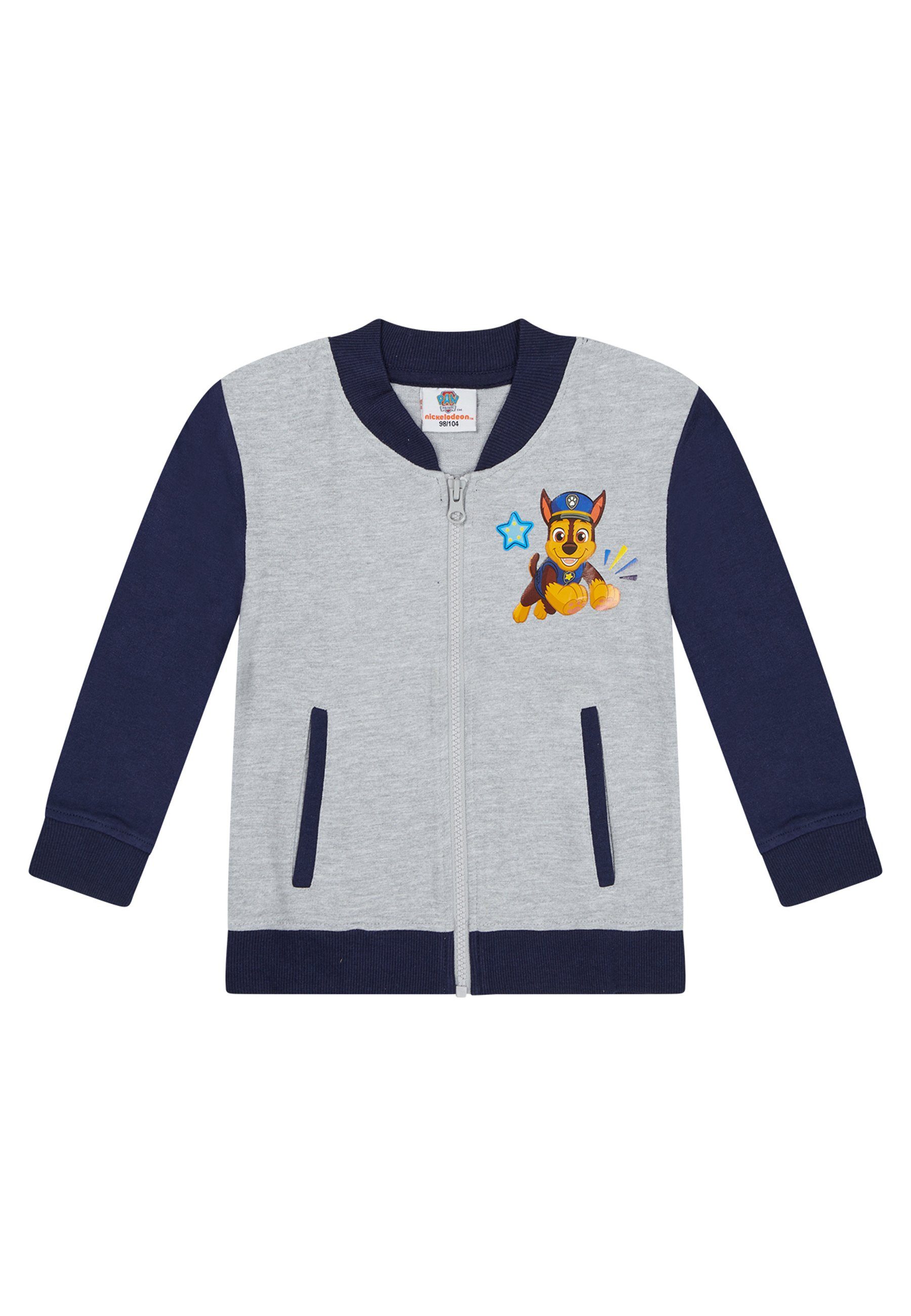 Collegejacke Paw Patrol Kinder Jungen College-Jacke Übergangsjacke