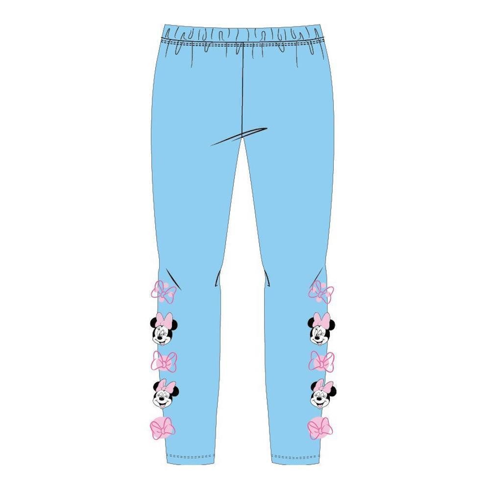 Disney Minnie Mouse Leggings Minnie Maus Leggings für Mädchen, Pink & Blau, Gr. 104–134