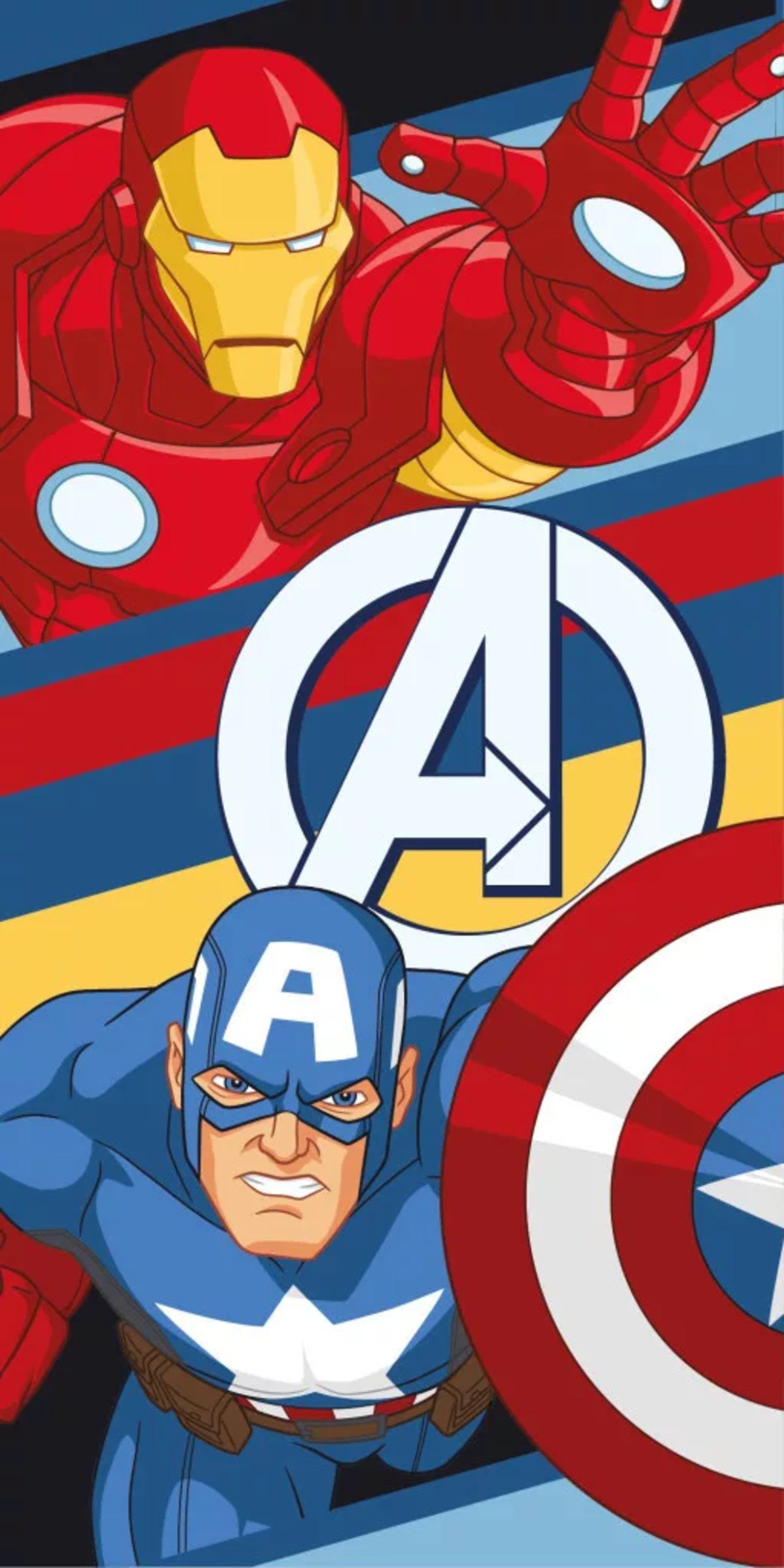The AVENGERS Badetücher Avengers Eco Friendly schnell trocknendes Strandtuch - 70x140 cm, Polyester (1-St)