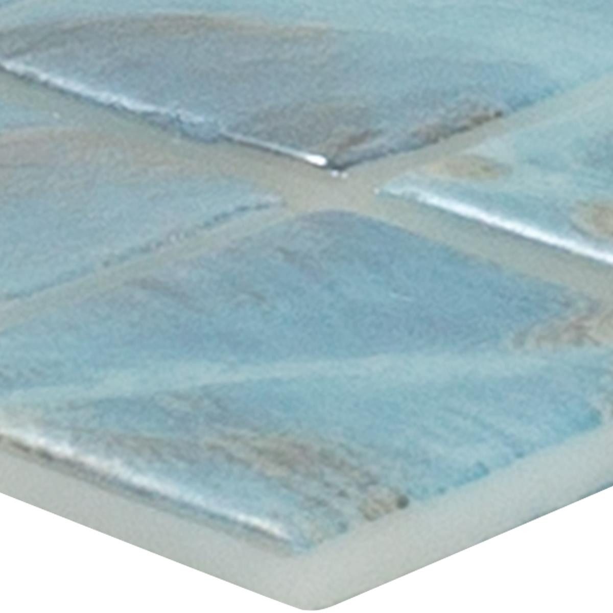 Mosafil Mosaikfliesen Muster von Glas Schwimmbad Pool Mosaik Alassio 38, Glas-Ecoglas 10.000x10.000, blau, Punktverklebt - Frostsicher - Wasserdicht - Wasserfest - Rutschfest