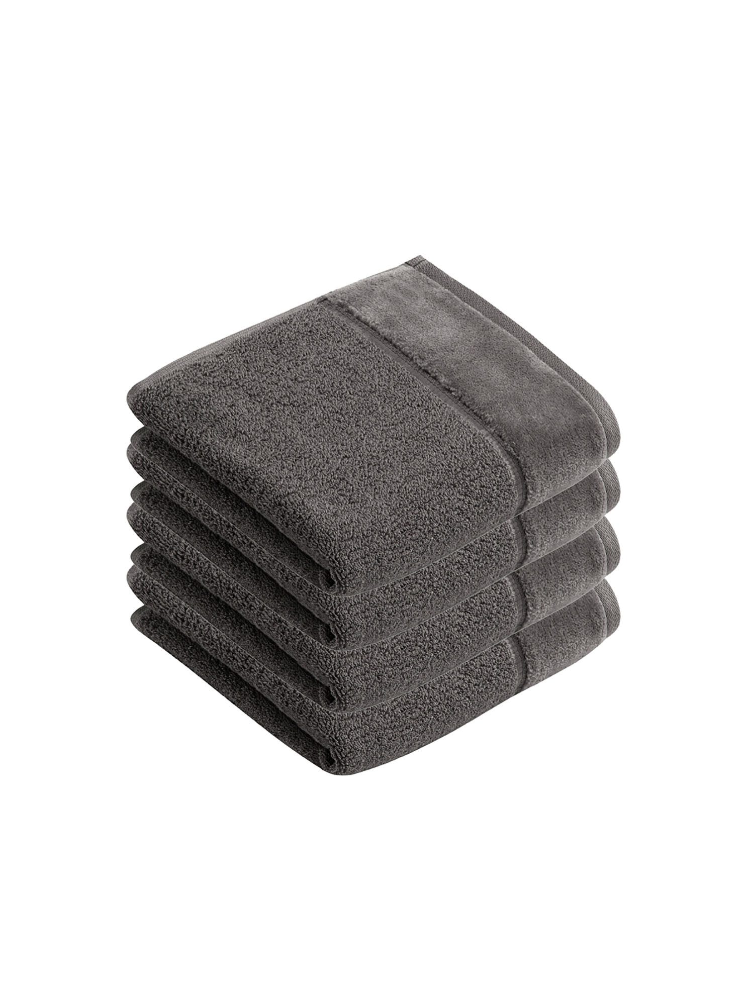 Vossen Gästehandtücher 4er Pack Gästetuch 40 x 60 cm Pure, Frottier (Spar-Set, 4-St)