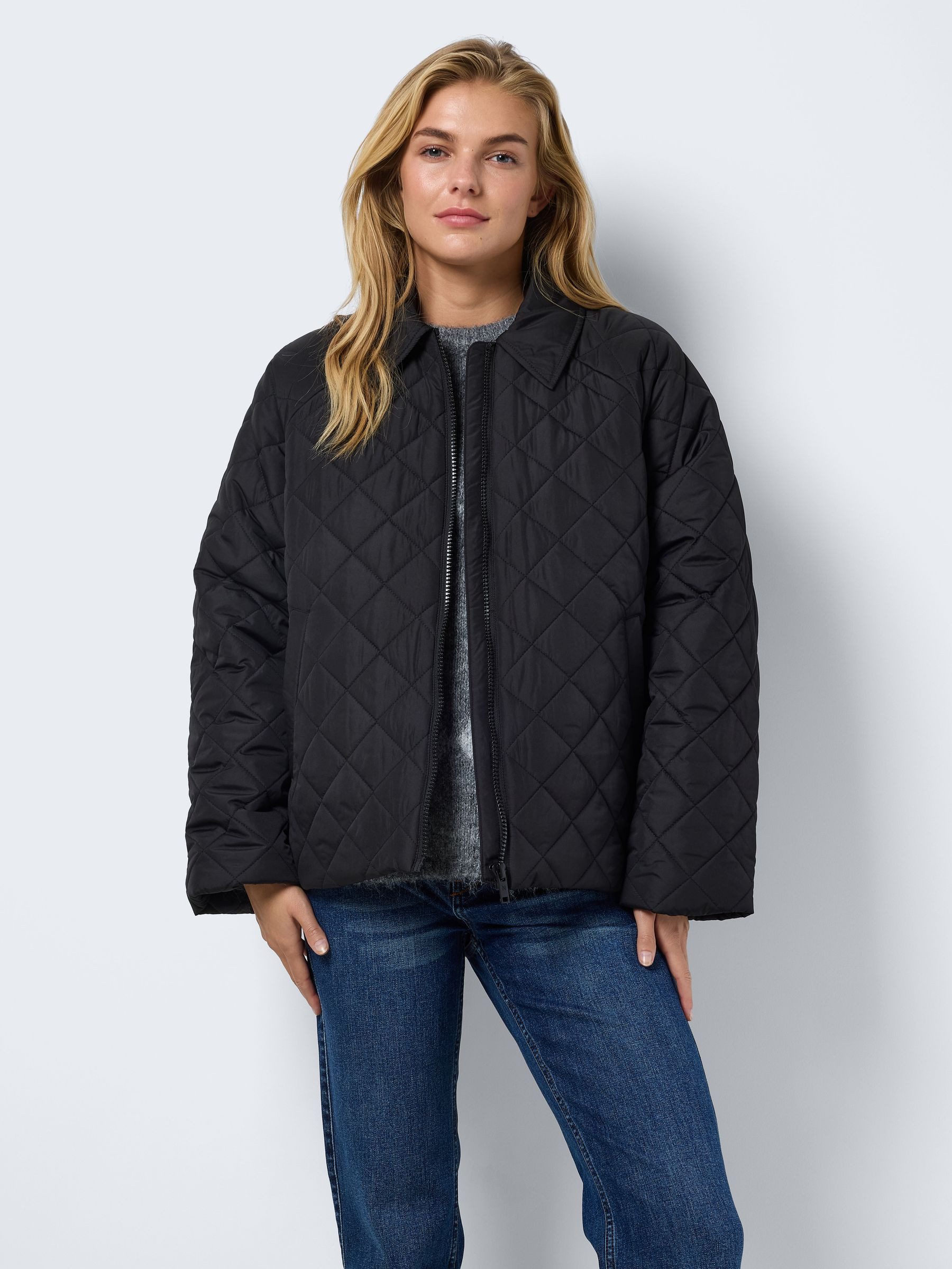 Noisy may Winterjacke Leichte Winter Dekoratives Oversize Design NMGILLY QUILTED JACKET FWD DD