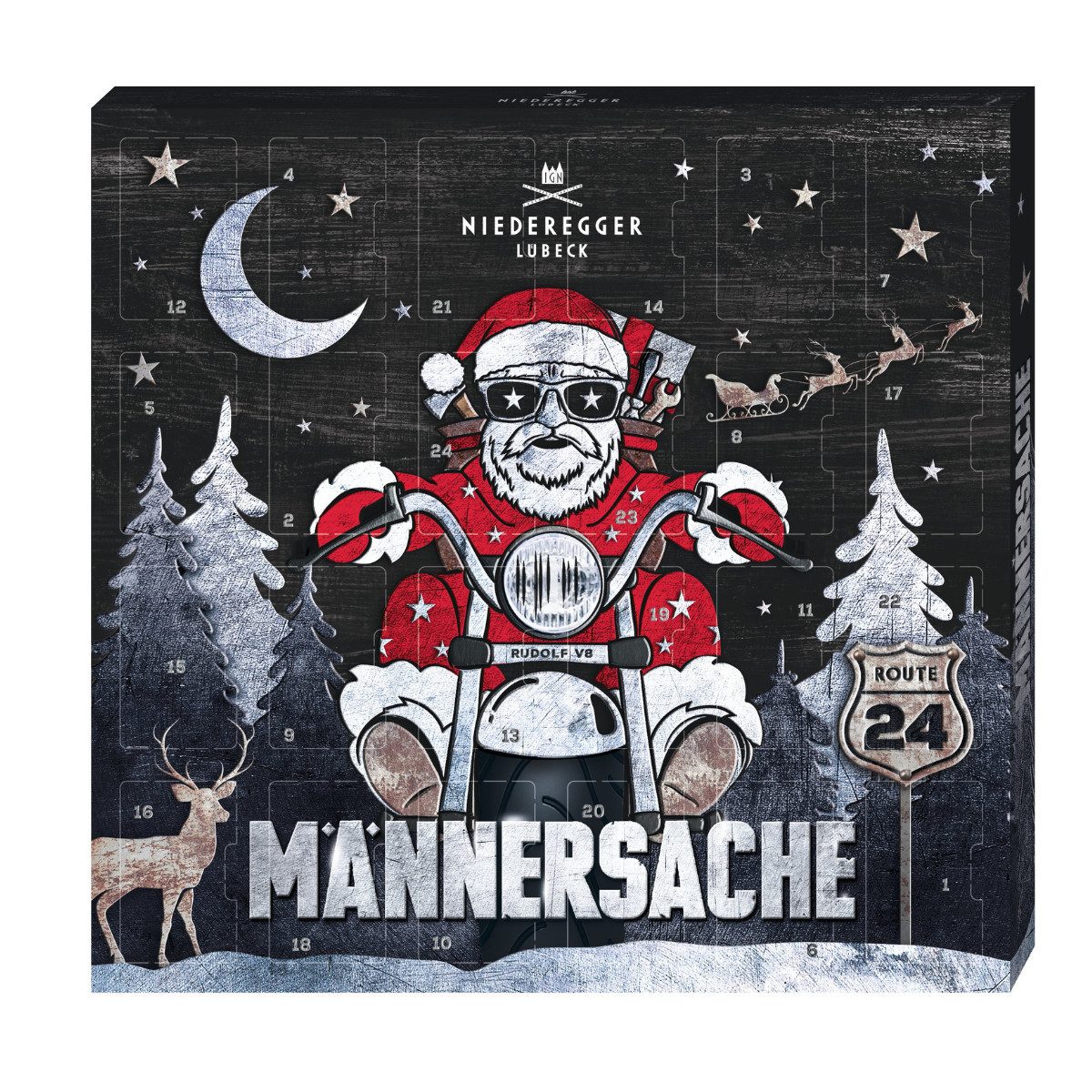 Niederegger Lebensmittel-Adventskalender Niederegger Adventskalender Minis Männersache 168 g