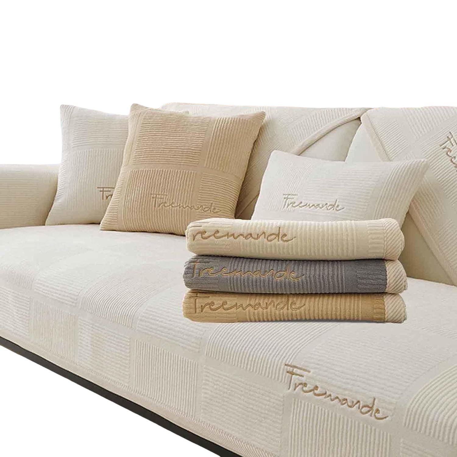 Zyronn Sofaschoner Couch Überzug, Sofa Überzug 1/2/3/4 Sitzer L Form Sofa Cover, Sofabezug Ecksofa, Sofadecken Für Sitzfläche