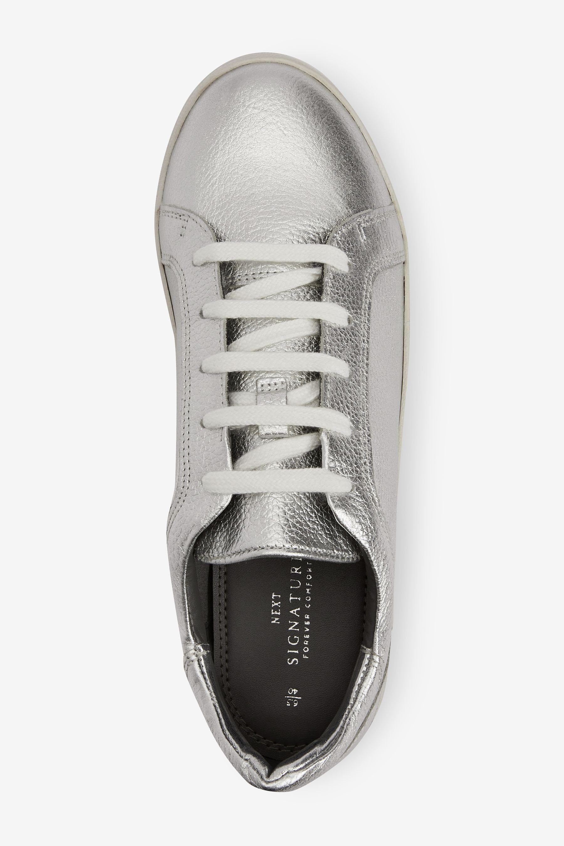 Schuhe Sneaker Next Signature Sneaker aus Leder mit Schnürung Sneaker